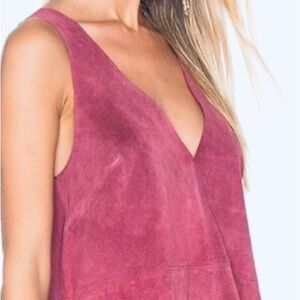 Free People Cow Suede Shift Dress